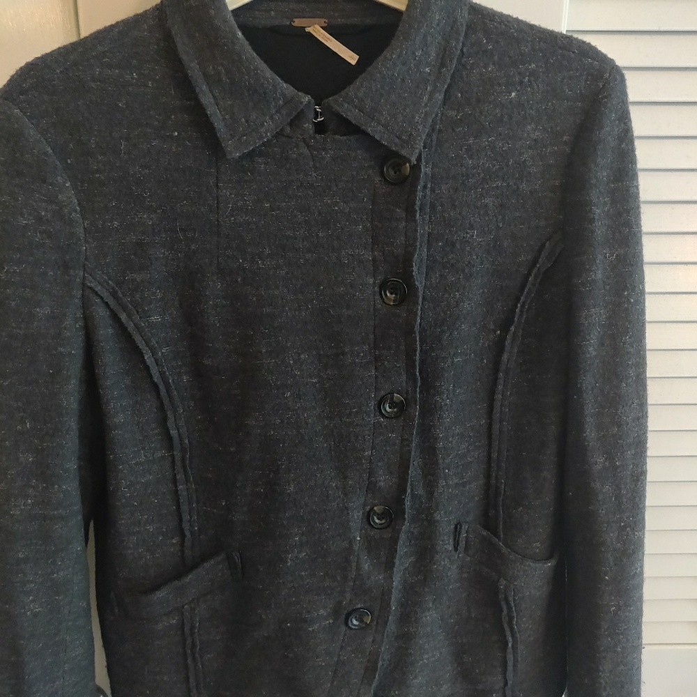 Free People gray jacket size large